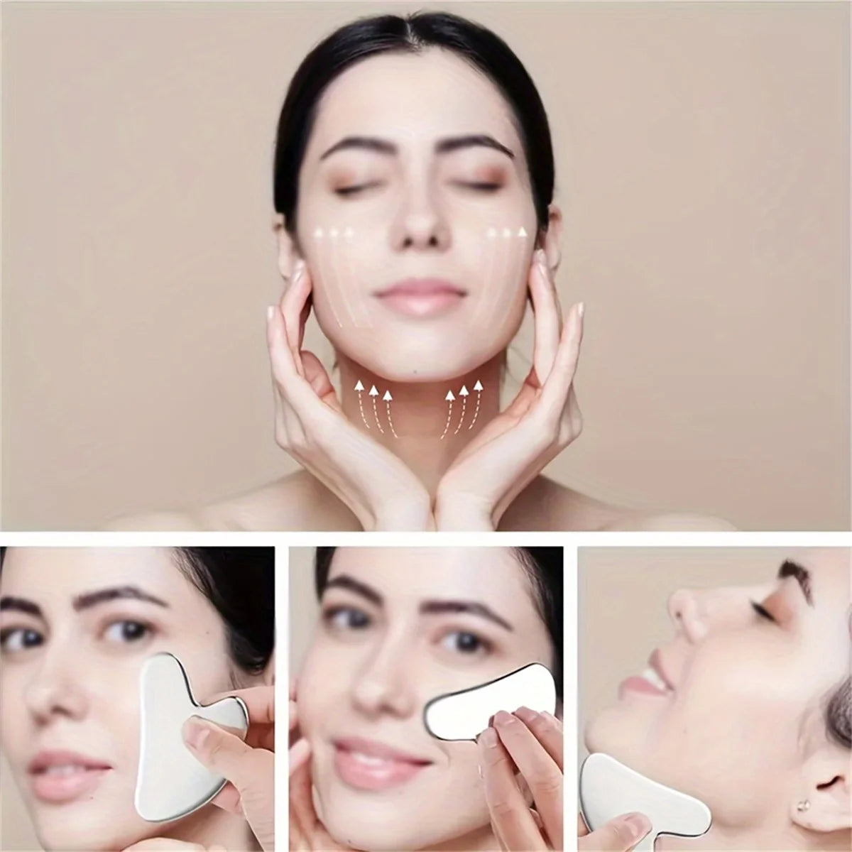 💎 SculptStone™ – Gua Sha Tool van RVS