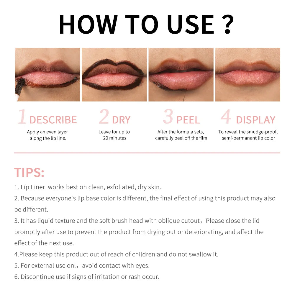 Peel-off lip stain